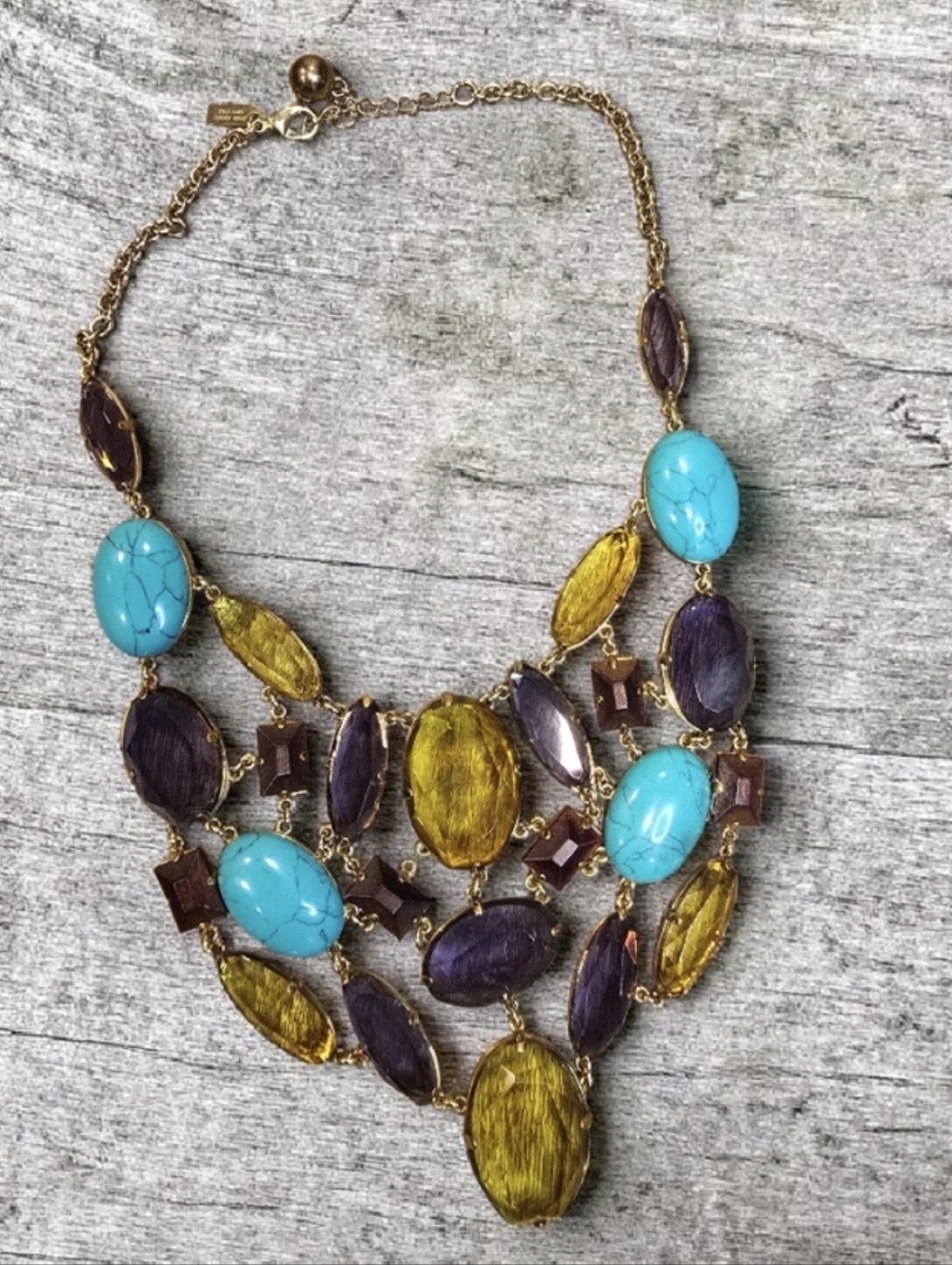 Kate Spade Multi-Stone Bib Necklace
